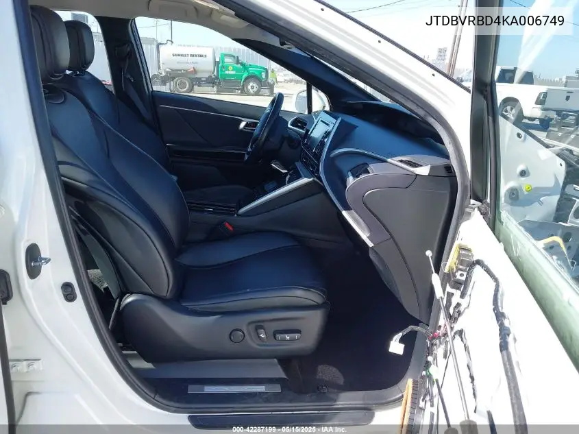 2019 Toyota Mirai VIN: JTDBVRBD4KA006749 Lot: 42287199