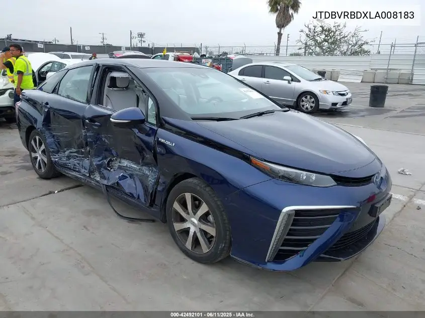 2020 Toyota Mirai VIN: JTDBVRBDXLA008183 Lot: 42492101