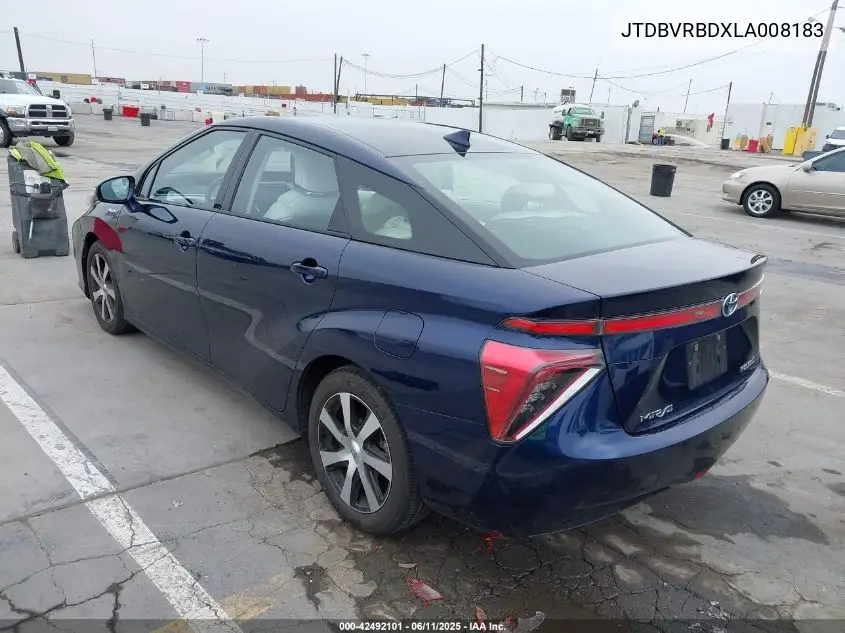 2020 Toyota Mirai VIN: JTDBVRBDXLA008183 Lot: 42492101
