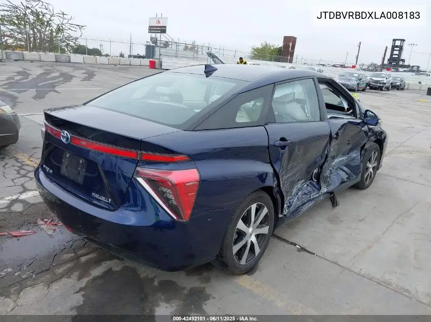 2020 Toyota Mirai VIN: JTDBVRBDXLA008183 Lot: 42492101