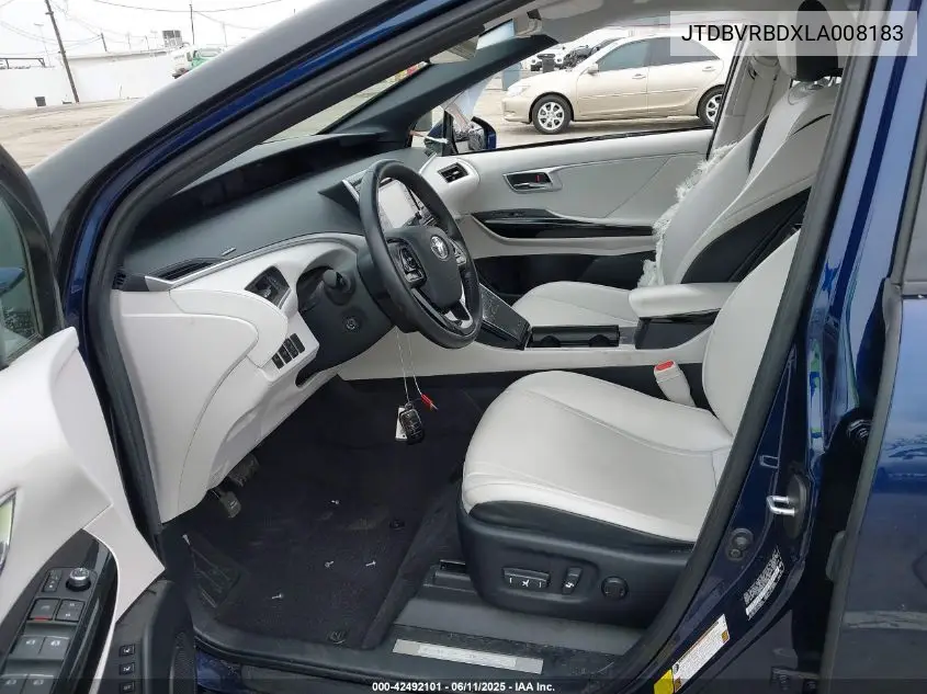 2020 Toyota Mirai VIN: JTDBVRBDXLA008183 Lot: 42492101