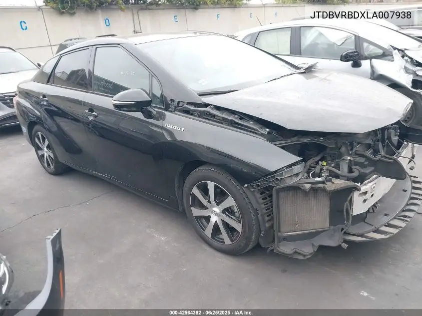 2020 Toyota Mirai VIN: JTDBVRBDXLA007938 Lot: 42564382