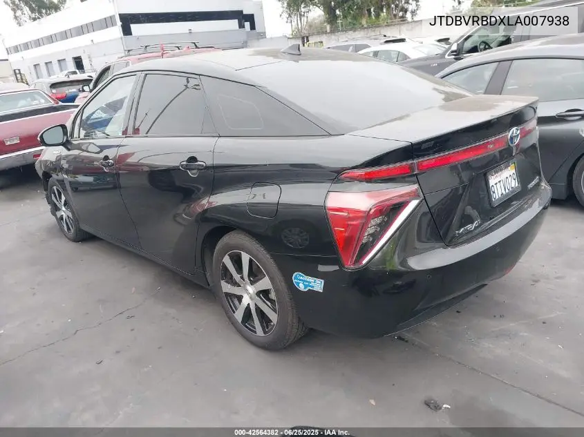 2020 Toyota Mirai VIN: JTDBVRBDXLA007938 Lot: 42564382