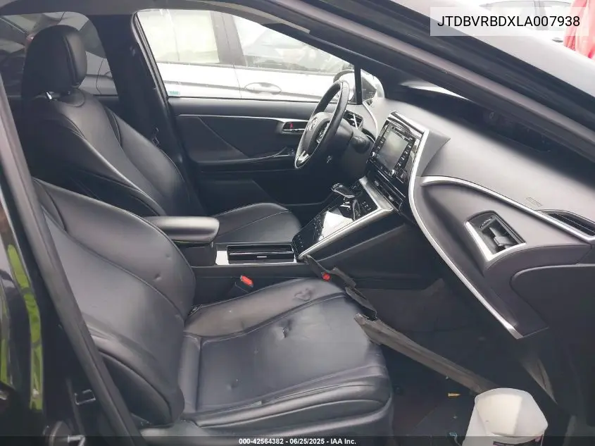 2020 Toyota Mirai VIN: JTDBVRBDXLA007938 Lot: 42564382