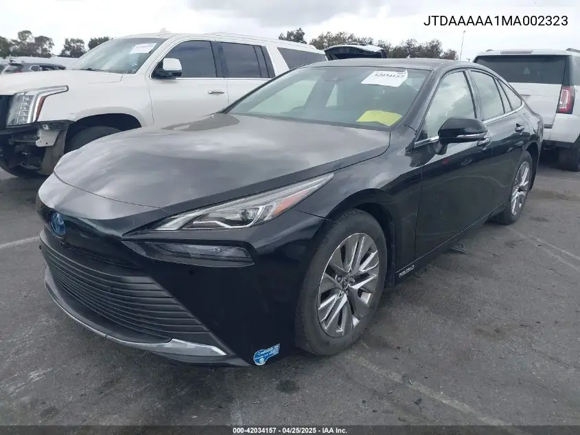 2021 Toyota Mirai Xle VIN: JTDAAAAA1MA002323 Lot: 42034157