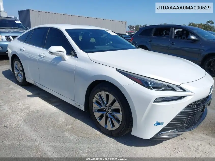 2021 Toyota Mirai Xle VIN: JTDAAAAA0MA000529 Lot: 42532238