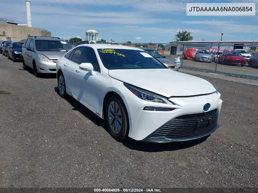 2022 Toyota Mirai Xle VIN: JTDAAAAA6NA006854 Lot: 40084926