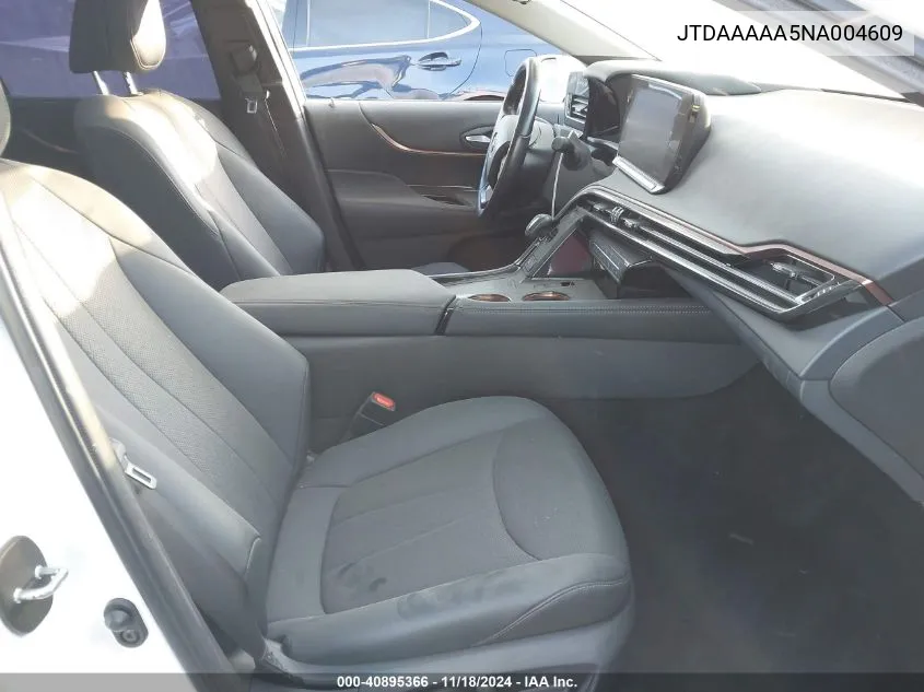 2022 Toyota Mirai Limited VIN: JTDAAAAA5NA004609 Lot: 40895366