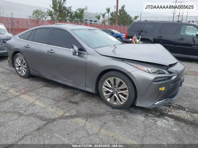 2022 Toyota Mirai Xle VIN: JTDAAAAA8NA005625 Lot: 41733799