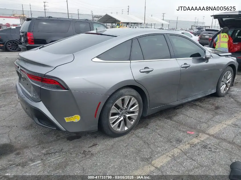 2022 Toyota Mirai Xle VIN: JTDAAAAA8NA005625 Lot: 41733799
