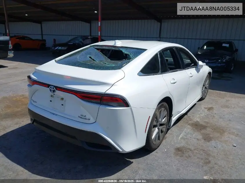 2022 Toyota Mirai Xle VIN: JTDAAAAA8NA005334 Lot: 42268636