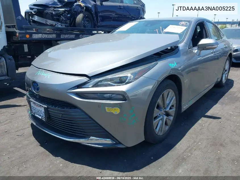 2022 Toyota Mirai Xle VIN: JTDAAAAA3NA005225 Lot: 42465936