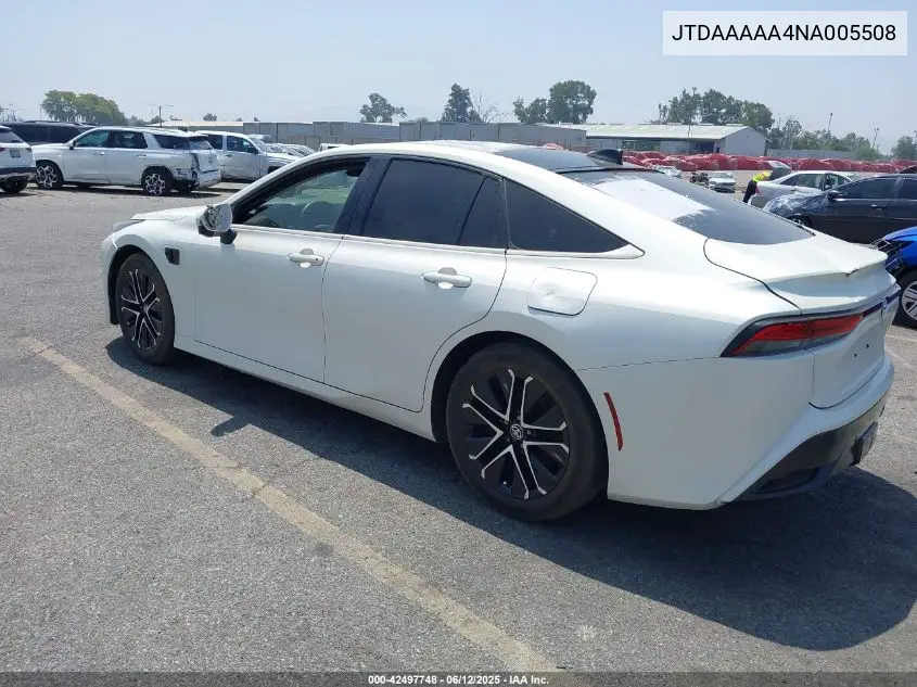 2022 Toyota Mirai Limited VIN: JTDAAAAA4NA005508 Lot: 42497748
