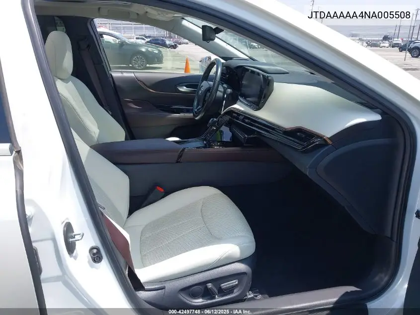 2022 Toyota Mirai Limited VIN: JTDAAAAA4NA005508 Lot: 42497748