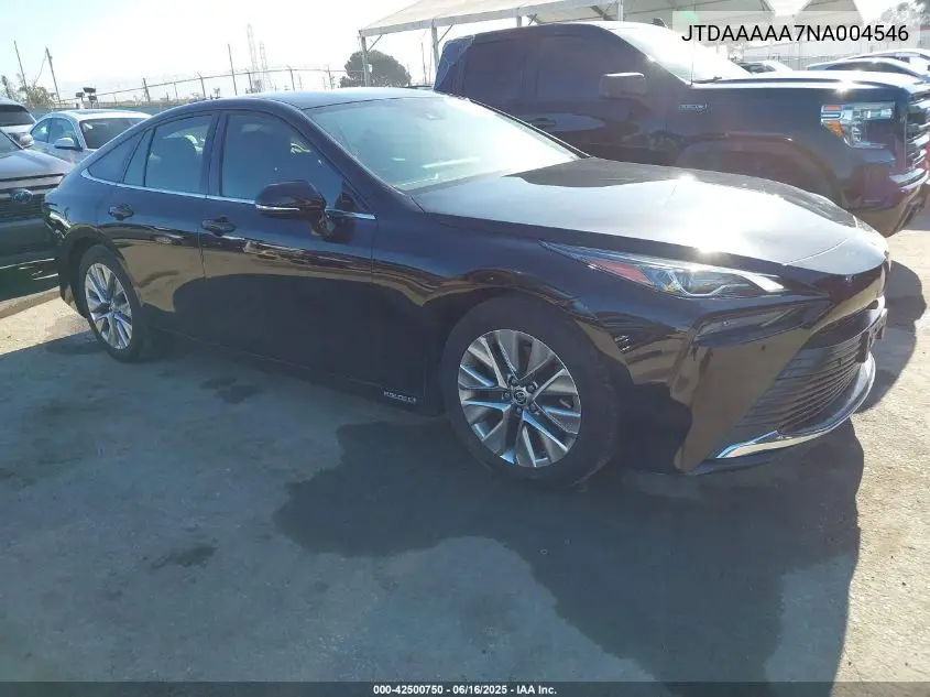 2022 Toyota Mirai Xle VIN: JTDAAAAA7NA004546 Lot: 42500750