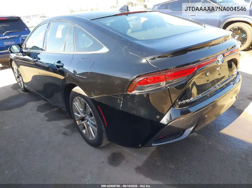 2022 Toyota Mirai Xle VIN: JTDAAAAA7NA004546 Lot: 42500750