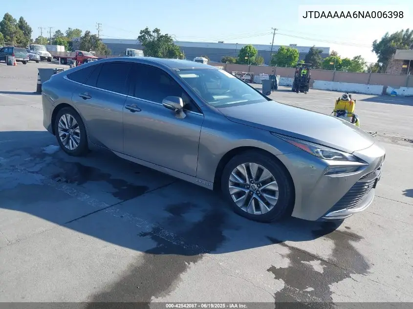 2022 Toyota Mirai Xle VIN: JTDAAAAA6NA006398 Lot: 42542087