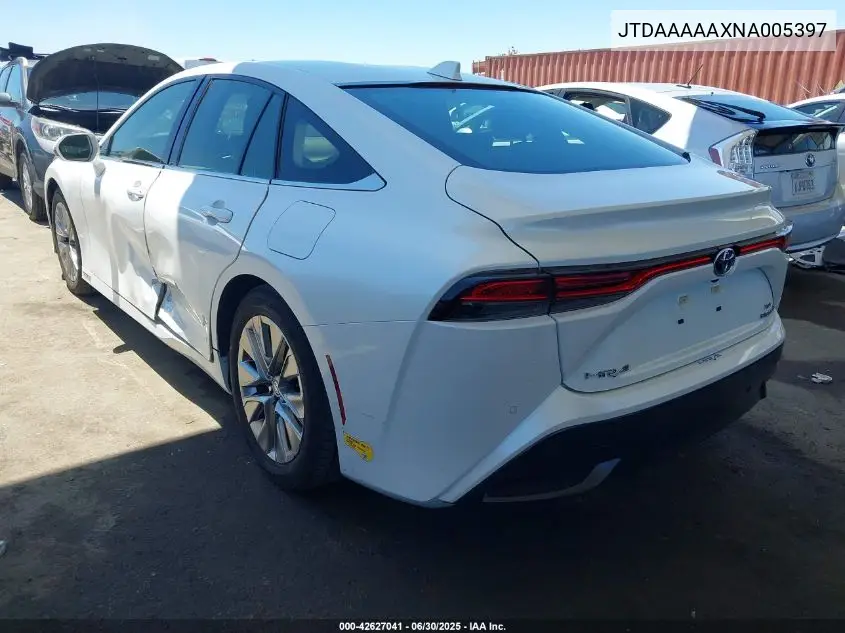 2022 Toyota Mirai Xle VIN: JTDAAAAAXNA005397 Lot: 42627041