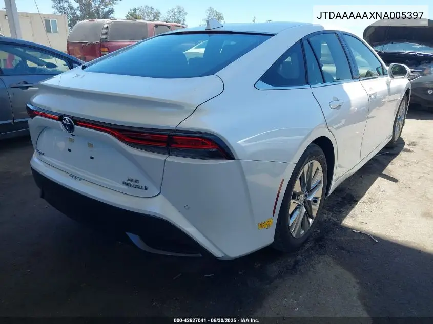 2022 Toyota Mirai Xle VIN: JTDAAAAAXNA005397 Lot: 42627041