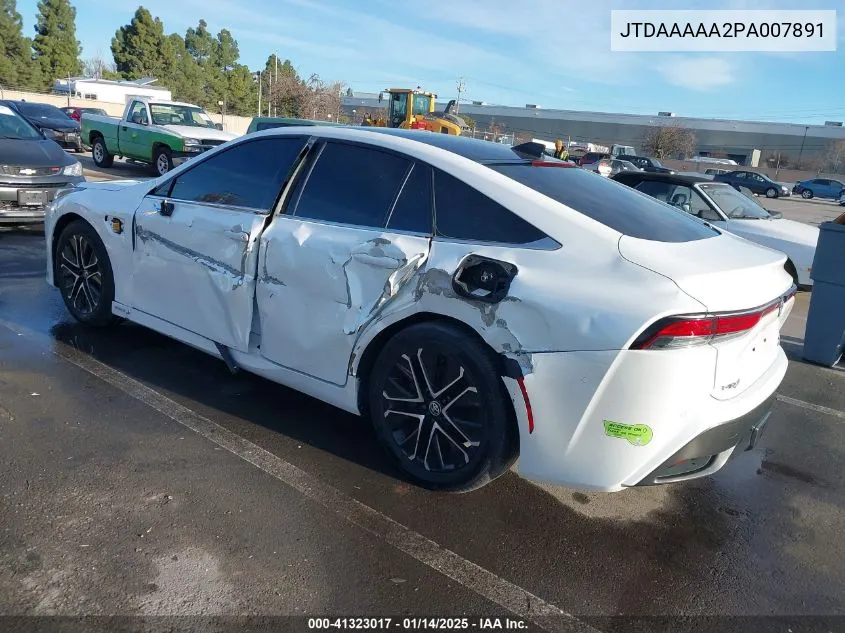 2023 Toyota Mirai Limited VIN: JTDAAAAA2PA007891 Lot: 41323017