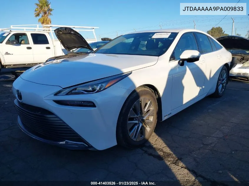 2023 Toyota Mirai Xle VIN: JTDAAAAA9PA009833 Lot: 41403526
