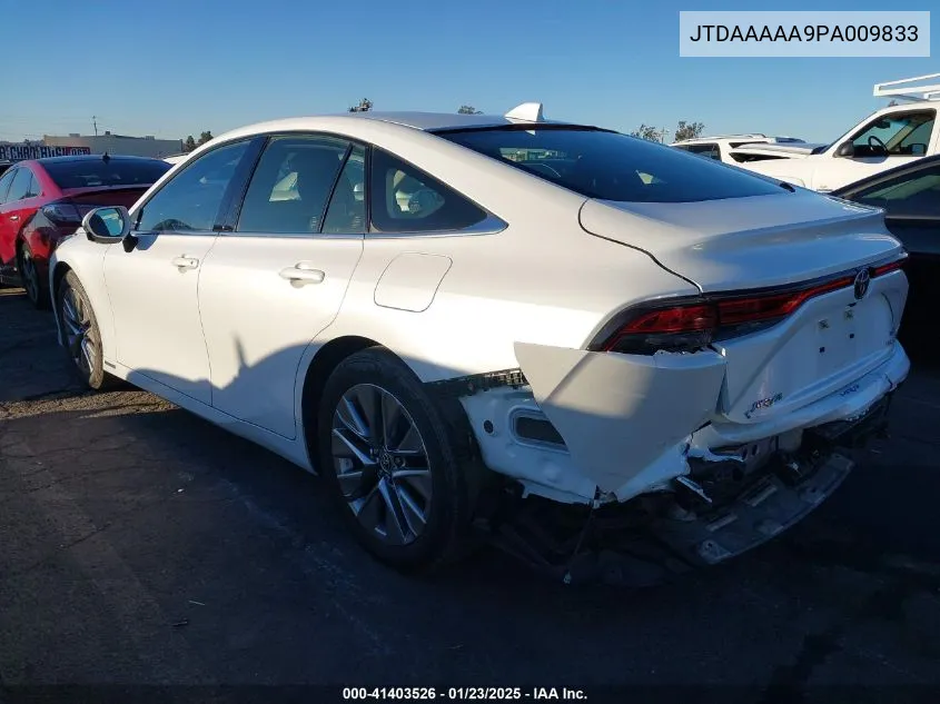 2023 Toyota Mirai Xle VIN: JTDAAAAA9PA009833 Lot: 41403526