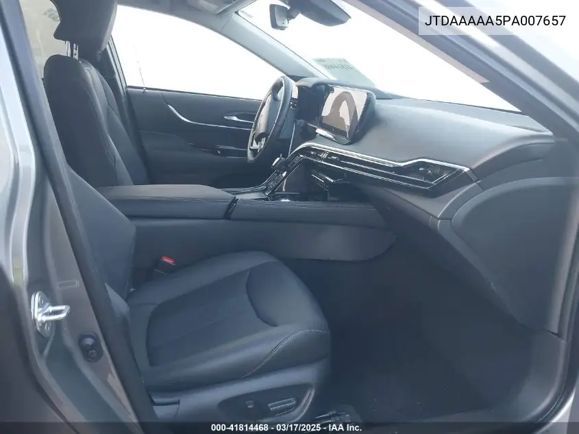 2023 Toyota Mirai Xle VIN: JTDAAAAA5PA007657 Lot: 41814468