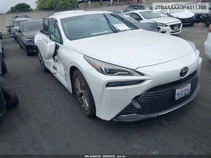 2023 Toyota Mirai Xle VIN: JTDAAAAA0PA011308 Lot: 42360109