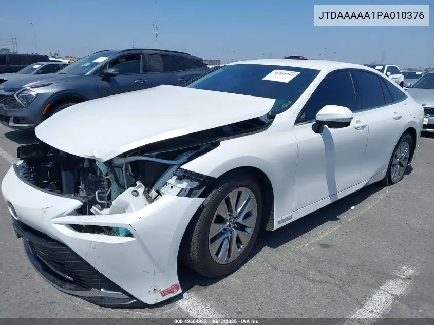 2023 Toyota Mirai Xle VIN: JTDAAAAA1PA010376 Lot: 42504982