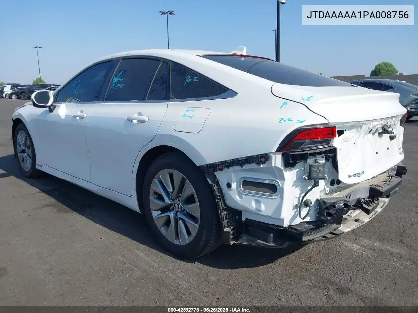 2023 Toyota Mirai Xle VIN: JTDAAAAA1PA008756 Lot: 42592778
