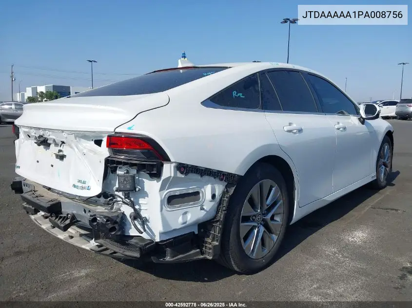 2023 Toyota Mirai Xle VIN: JTDAAAAA1PA008756 Lot: 42592778