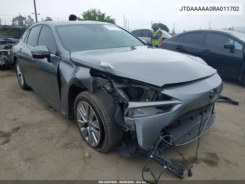 2024 Toyota Mirai Xle VIN: JTDAAAAA0RA011702 Lot: 42447650