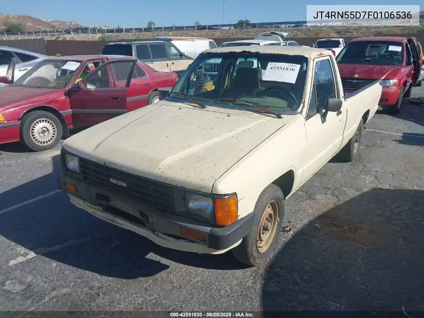 1985 Toyota Pickup 1/2 Ton Rn55 Dlx VIN: JT4RN55D7F0106536 Lot: 42551830