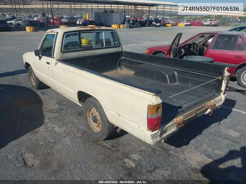 1985 Toyota Pickup 1/2 Ton Rn55 Dlx VIN: JT4RN55D7F0106536 Lot: 42551830