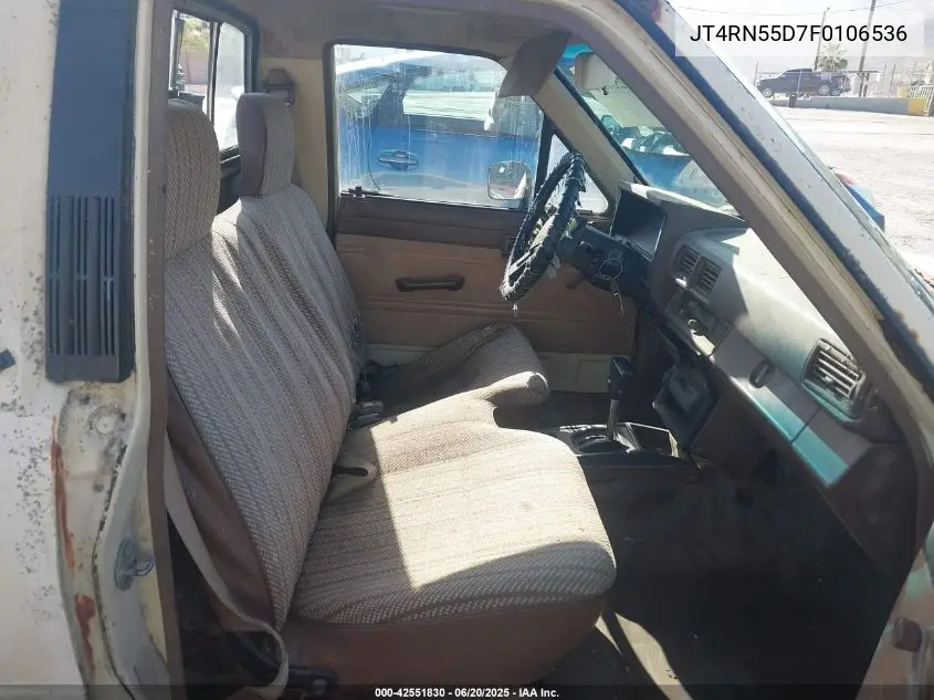 1985 Toyota Pickup 1/2 Ton Rn55 Dlx VIN: JT4RN55D7F0106536 Lot: 42551830