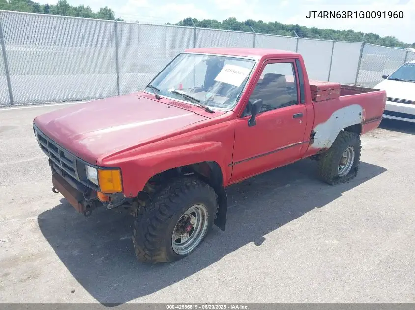 1986 Toyota Pickup Rn63 Std VIN: JT4RN63R1G0091960 Lot: 42556819