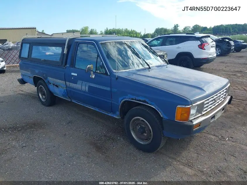 JT4RN55D7G0223647 1986 Toyota Pickup 1/2 Ton Rn55 Dlx