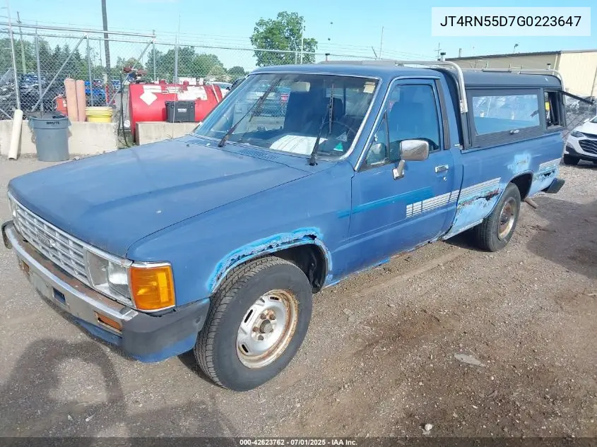 JT4RN55D7G0223647 1986 Toyota Pickup 1/2 Ton Rn55 Dlx