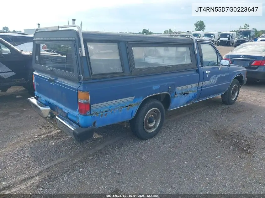 JT4RN55D7G0223647 1986 Toyota Pickup 1/2 Ton Rn55 Dlx