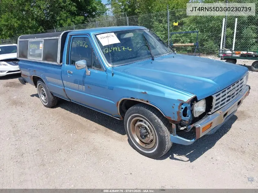 1986 Toyota Pickup 1/2 Ton Rn55 Dlx VIN: JT4RN55D3G0230739 Lot: 42649176