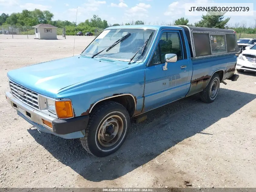 1986 Toyota Pickup 1/2 Ton Rn55 Dlx VIN: JT4RN55D3G0230739 Lot: 42649176
