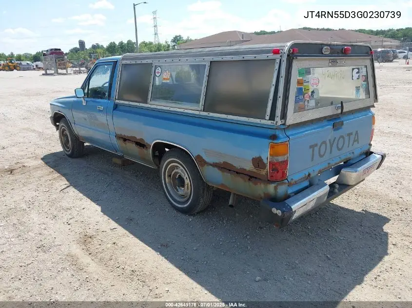 1986 Toyota Pickup 1/2 Ton Rn55 Dlx VIN: JT4RN55D3G0230739 Lot: 42649176