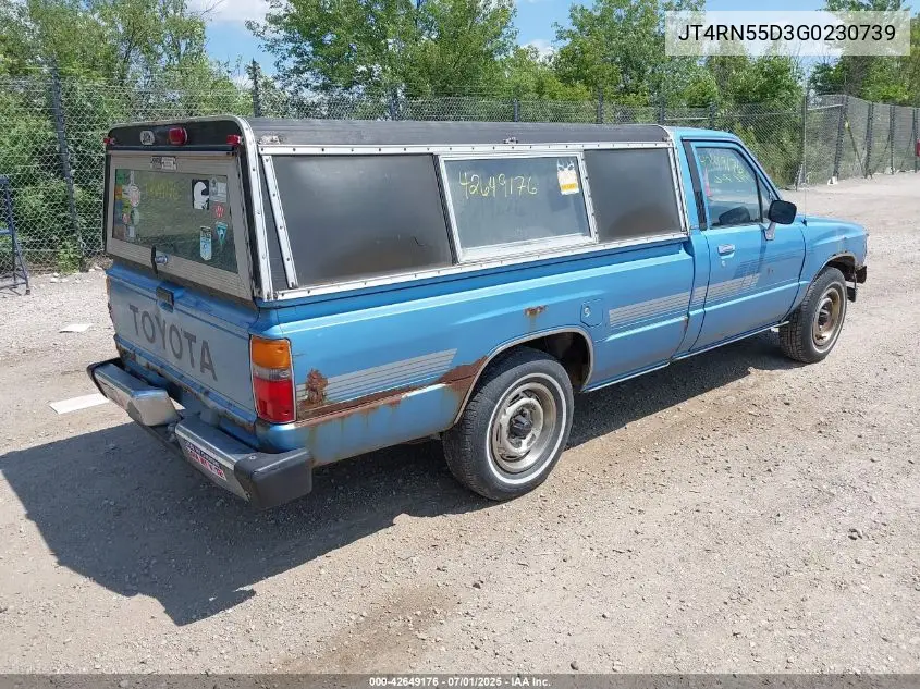 1986 Toyota Pickup 1/2 Ton Rn55 Dlx VIN: JT4RN55D3G0230739 Lot: 42649176