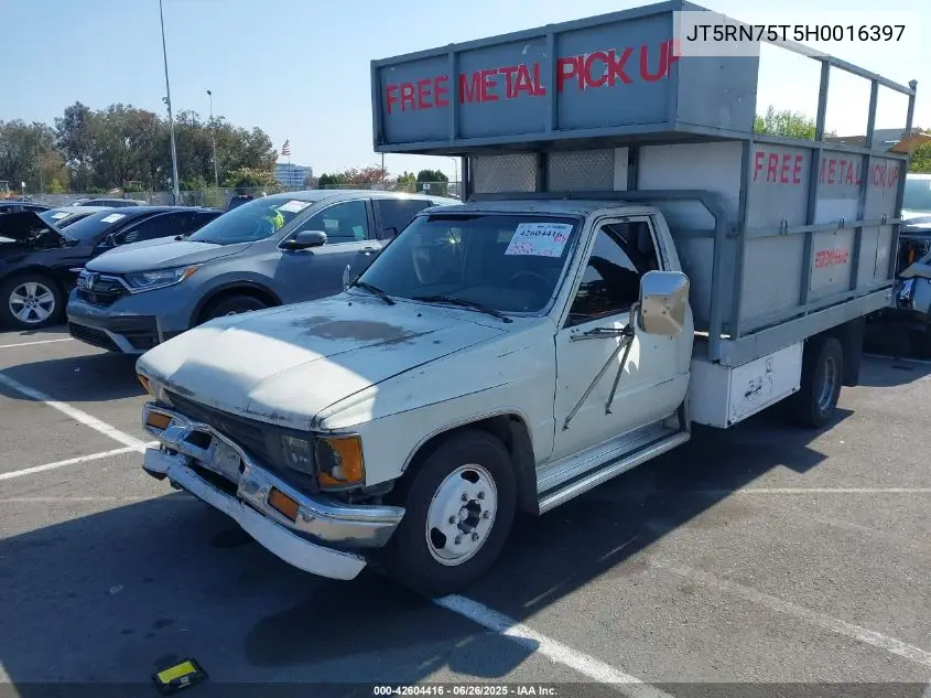 1987 Toyota Pickup Cab Chassis Rn75 VIN: JT5RN75T5H0016397 Lot: 42604416