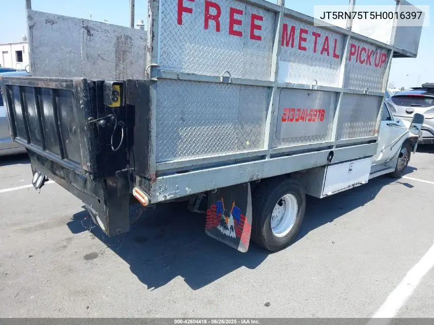 1987 Toyota Pickup Cab Chassis Rn75 VIN: JT5RN75T5H0016397 Lot: 42604416