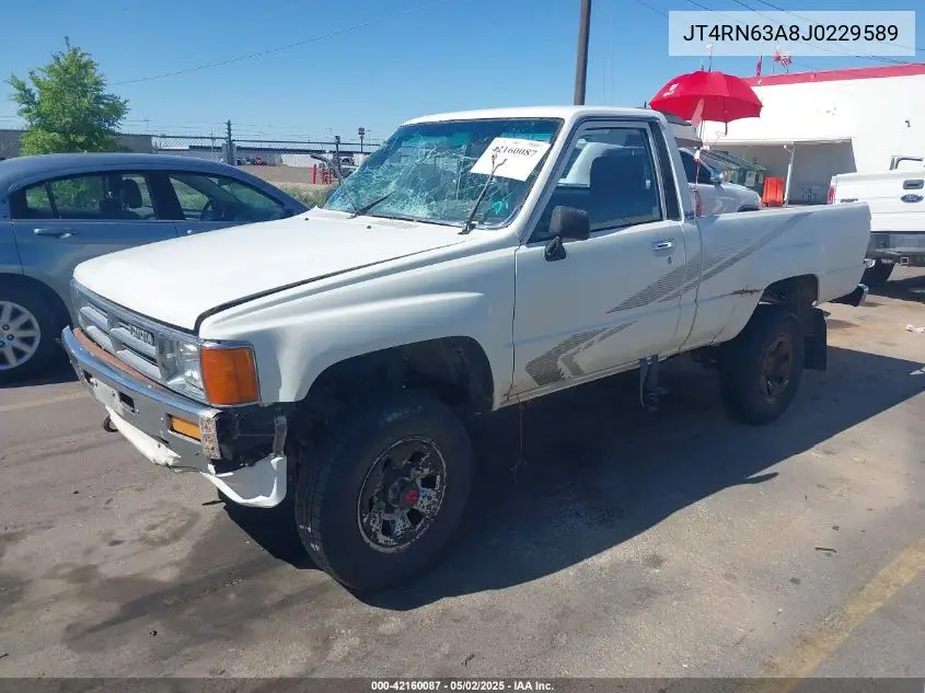 1988 Toyota Pickup Rn63 Std VIN: JT4RN63A8J0229589 Lot: 42160087