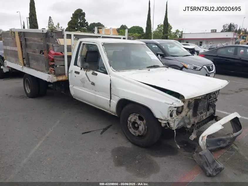 1988 Toyota Pickup Cab Chassis Rn75 Dlx VIN: JT5RN75U2J0020695 Lot: 42206950