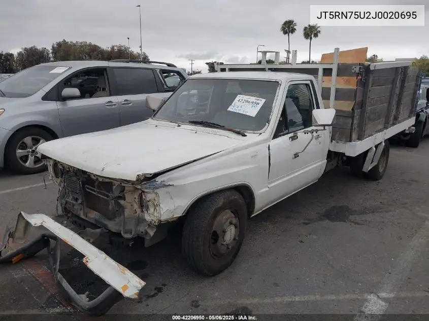 1988 Toyota Pickup Cab Chassis Rn75 Dlx VIN: JT5RN75U2J0020695 Lot: 42206950