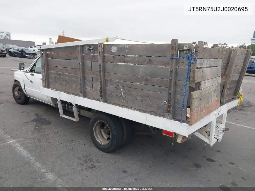 1988 Toyota Pickup Cab Chassis Rn75 Dlx VIN: JT5RN75U2J0020695 Lot: 42206950