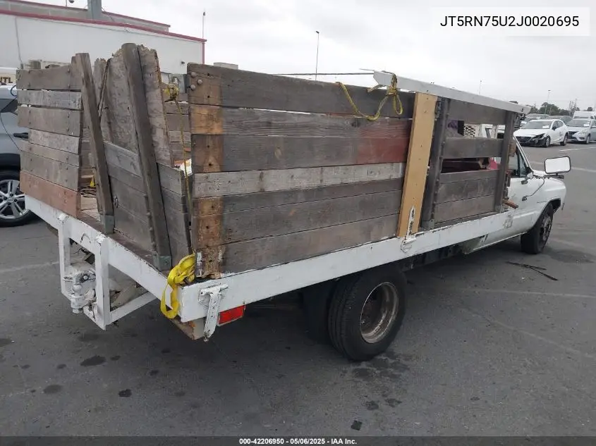 1988 Toyota Pickup Cab Chassis Rn75 Dlx VIN: JT5RN75U2J0020695 Lot: 42206950